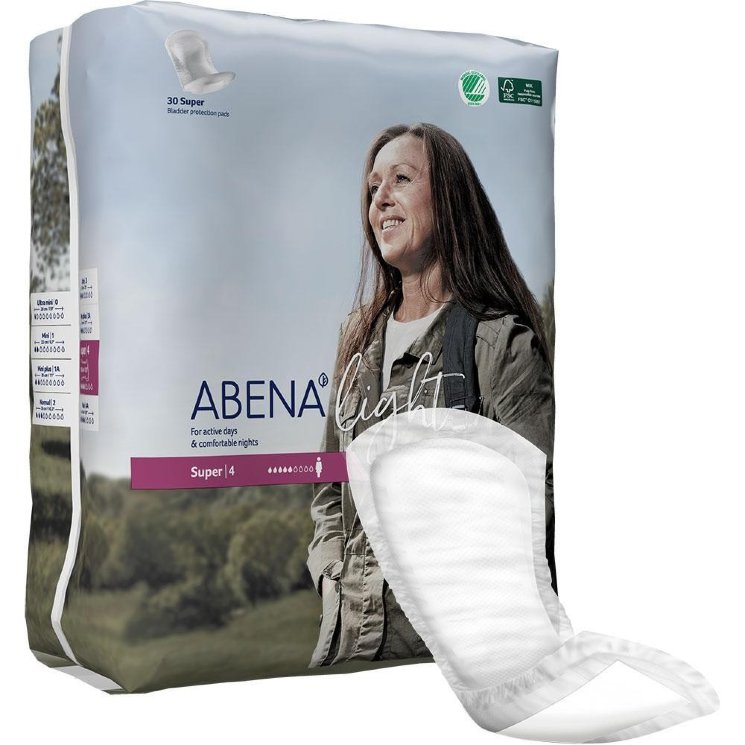 Abena Light, 1000017160. Прокладки урологические, Super 4*, 30шт.