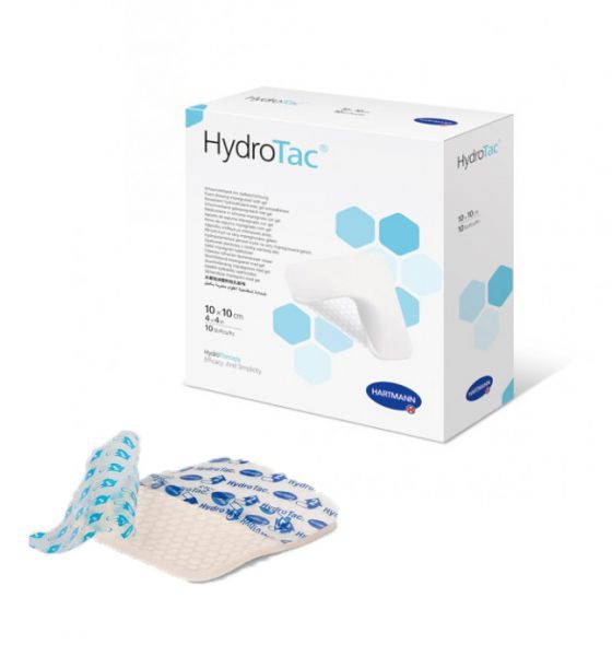 Hartmann HydroTac® 685831. Губчатая повязка с гидрогелевым покрытием, стерильная. 10 х 10 см, 3 шт.