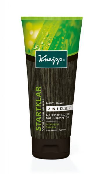 Hartmann  Kneipp, 903308. Гель для душа/шампунь 2в1 мужской с экстактами лимонной травы и гуараны Яркий Старт, 200 мл.