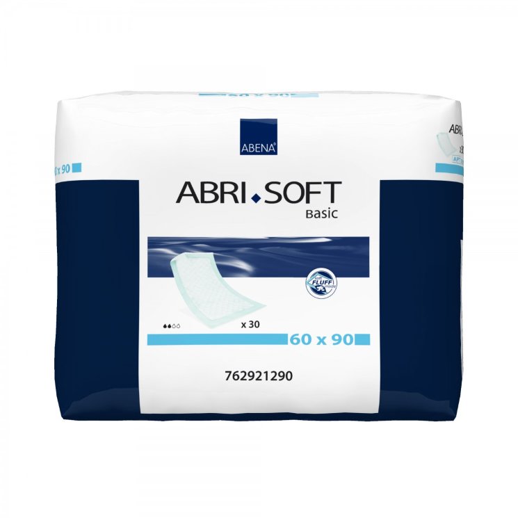 Abena Abri-Soft, 762921290. Впитывающие пеленки 60x90 (Basic), 30 шт.