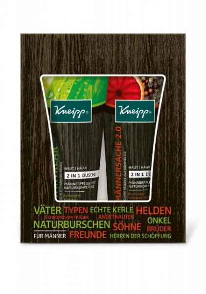 Hartmann  Kneipp, 903309. Набор: гель для душа/шампунь 2в1 мужской Мужская История 2.0 + Яркий Старт, 2х200 мл.