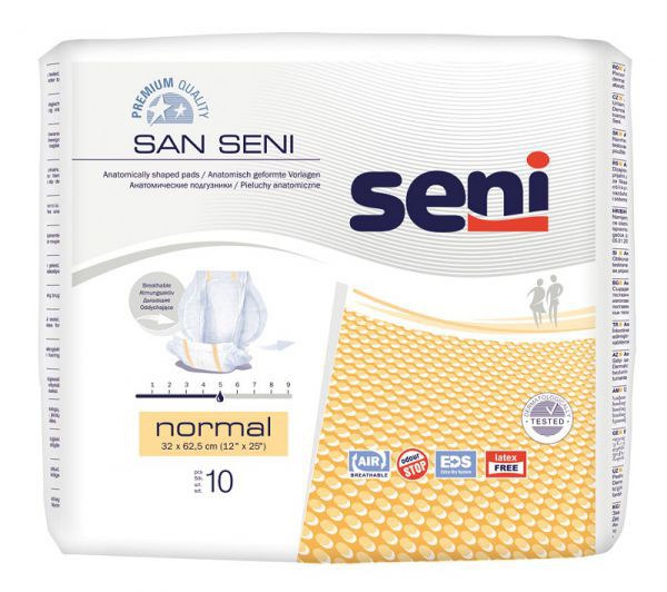 SAN SENI Подгузники анатомические Normal, 10шт., SE-093-NO10-001