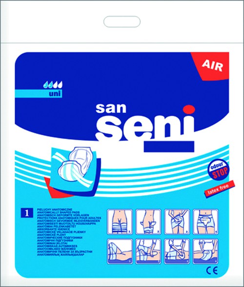 SAN SENI Подгузники анатомические Uni, 1шт., SE-093-UN01-001