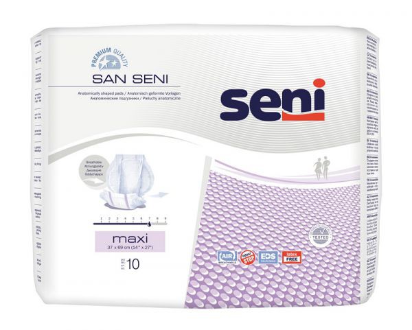 SAN SENI Подгузники анатомические Maxi, 10шт., SE-093-MA10-001