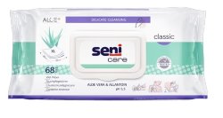 SENI CARE Салфетки влажные Classic с алое вера и аллантоином, 68 шт./уп., SE-231-WK68-C01
