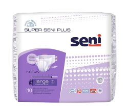 SUPER SENI PLUS Подгузники для взрослых Large, 10 шт., SE-094-LA10-2RU