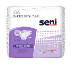 SUPER SENI PLUS Подгузники для взрослых Extra Large, 10 шт., SE-094-XL10-2RU
