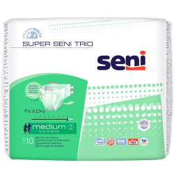 SUPER SENI TRIO Подгузники для взрослых Medium, 10 шт., SE-094-ME10-A03