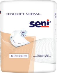 SENI SOFT NORMAL Пеленки гигиенические, 60 x 60 см, 30 шт., SE-091-SN30-J02