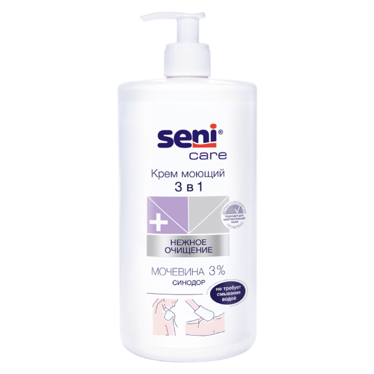 SENI CARE Крем моющий 3в1, 500 мл, SE-231-B500-131