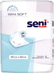 SENI SOFT Пеленки гигиенические, 60 x 60 см, 5 шт., SE-091-S005-J02