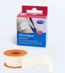 Hartmann Omnipor®, 900524. Пластырь фиксирующий, 2,5 см х 5 м, с еврохолдером