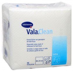 Hartmann Vala®Clean extra, 992234. Одноразовые гигиенические салфетки, 30 х 33 см, 50 шт.