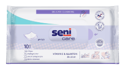 SENI CARE Салфетки влажные с витамином E, 10 шт., SE-231-W010-001