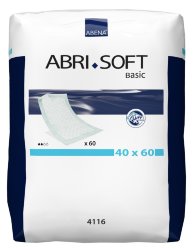 Abena Abri-Soft, 4116. Впитывающие пеленки 40x60 (Basic), 60 шт.