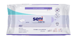SENI CARE Салфетки влажные с витамином E, 48 шт., SE-231-W048-001