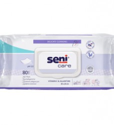 SENI CARE Салфетки влажные с витамином E, 80 шт., SE-231-WK80-001