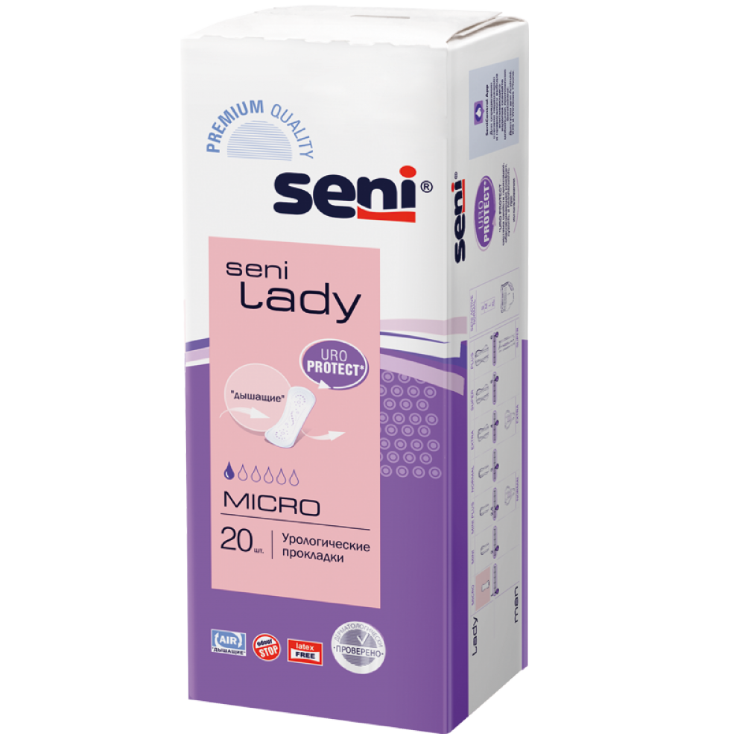 SENI LADY Урологические прокладки для женщин, Micro, 20шт., SE-095-MC20-G01