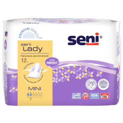 SENI LADY Урологические прокладки для женщин, Mini, 12шт., SE-095-MI12-RU1